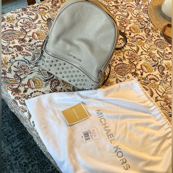 Michael Kors Grey Backpack - Picture 1 of 5